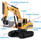 RC Model Excavator Toy