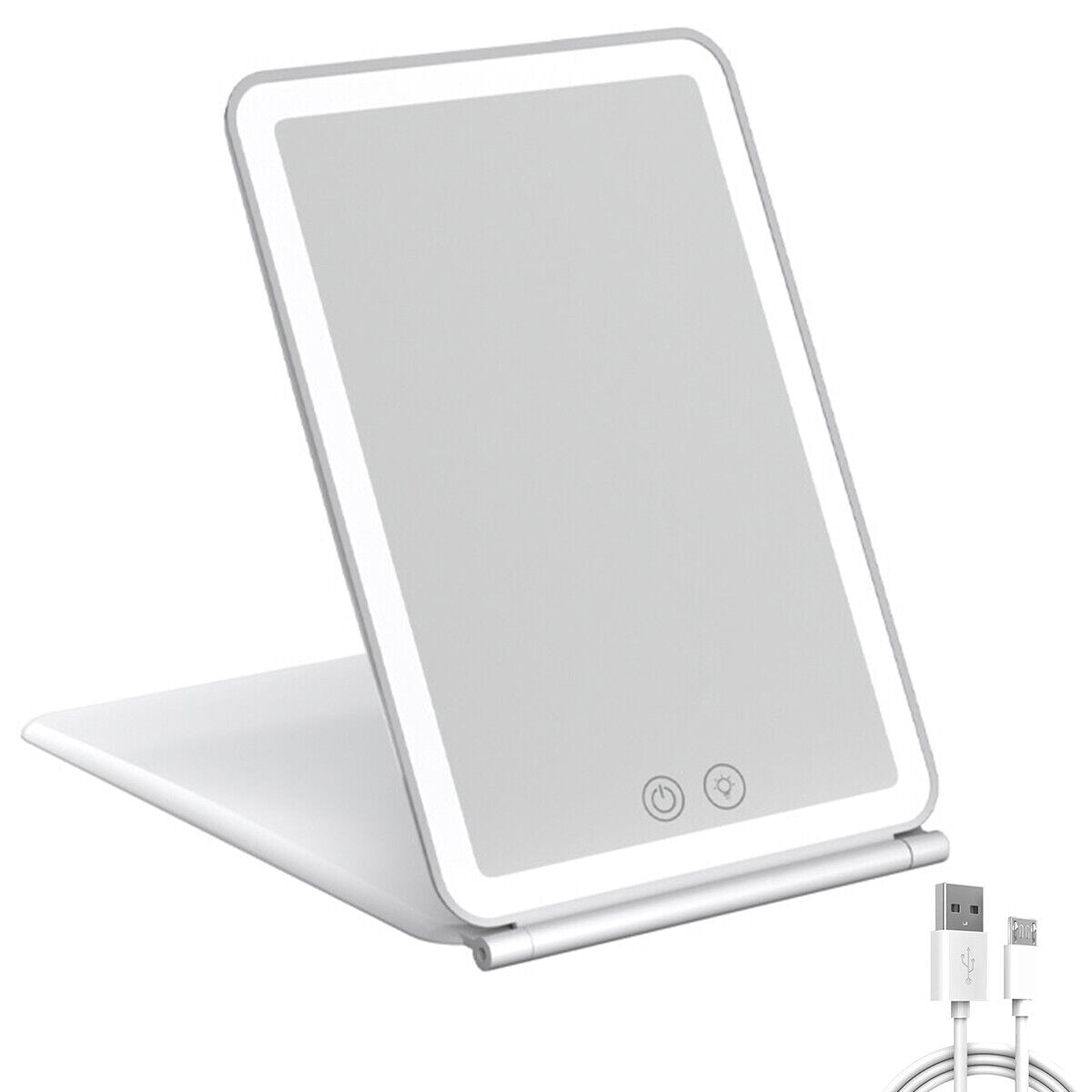 Foldable Makeup Touch Screen Mirror