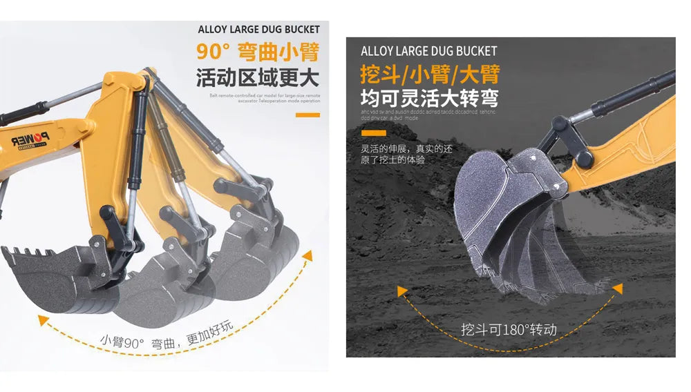 RC Model Excavator Toy