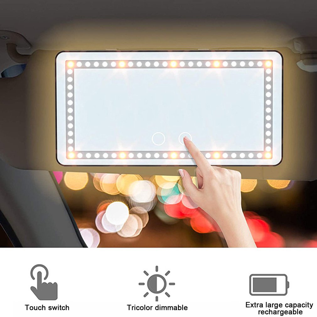 Kloset Kawaii™ Universal Car LED Touch Screen Makeup Mirror