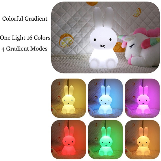 Kawaii Miffy Lamp (3D Printed, Rechargeable)