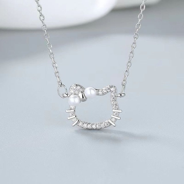 HK Kitty Pendant Necklace